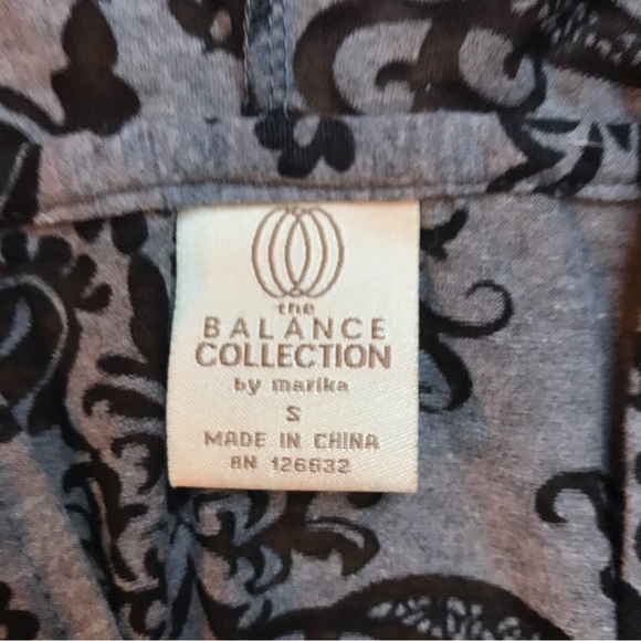 Marika The Balance Collection Grey Black Hooded Swim Cover Up Dress, EUC, S - Picture 4 of 11